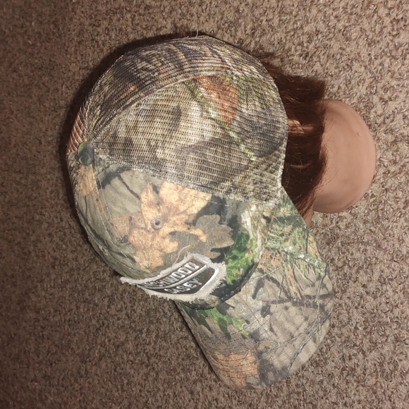 Birchwood Casey Stitched Patch Camo Trucker Mesh Strap-on Hat - Picture 4 of 10